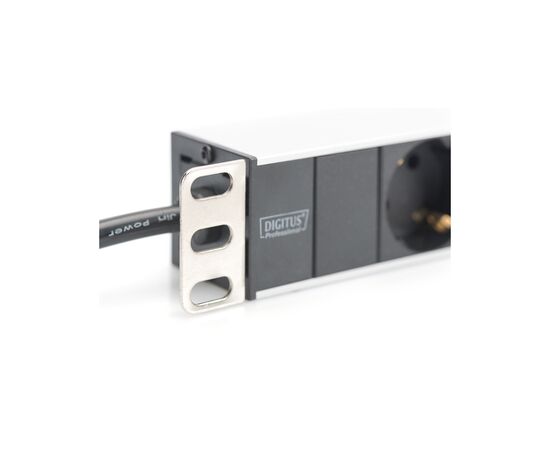 Силовой блок 1U, 8xSchuko, 16A, 250V, вилка Schuko Zpas (DN-95401), изображение 4 Силовой блок 1U, 8xSchuko, 16A, 250V, вилка Schuko Zpas (DN-95401), изображение 4