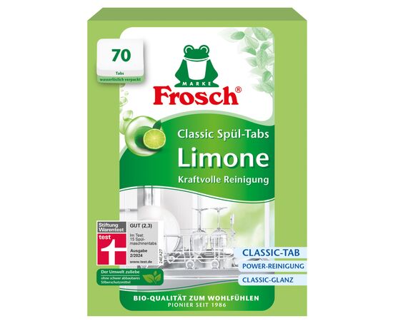 Таблетки для посудомийних машин Frosch Лимон 70 шт. (4001499958694)