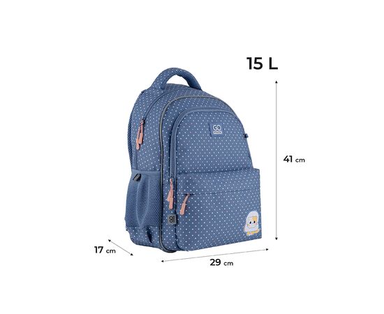 Рюкзак школьный GoPack CatBread (GO24-182M-6), изображение 2 Рюкзак школьный GoPack CatBread (GO24-182M-6), изображение 2