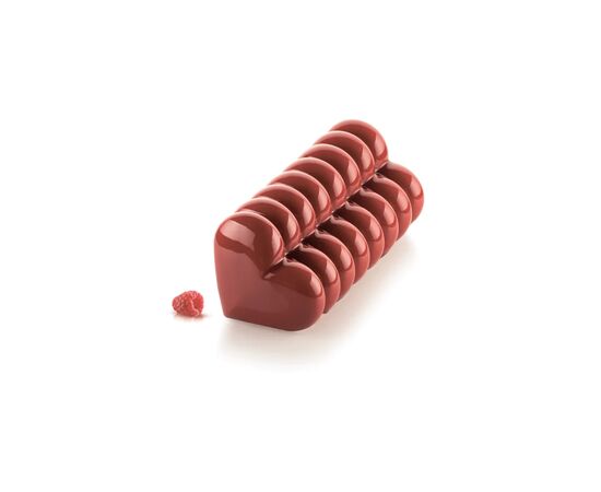 Форма для випікання Silikomart Buche Coeur 240 x 90 h 90 мм (BUCHE COEUR), зображення 3