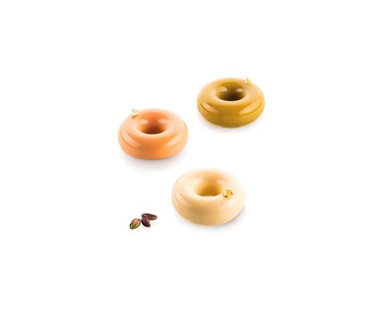 Форма для випікання Silikomart "донатс" d 72 h27 мм (6х80 мл) (DONUTS GOURMAND 80), зображення 2 Форма для випікання Silikomart "донатс" d 72 h27 мм (6х80 мл) (DONUTS GOURMAND 80), зображення 2