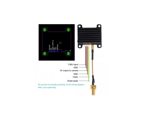 Видеопередатчик (VTX) AKK Race Ranger 1.6W 5.8GHz 48CH L,X Band (TX1918LX), изображение 5 Видеопередатчик (VTX) AKK Race Ranger 1.6W 5.8GHz 48CH L,X Band (TX1918LX), изображение 5