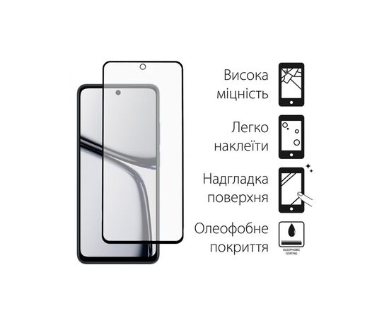 Стекло защитное Dengos Full Glue Realme C65 (black) (TGFG-362), изображение 2 Стекло защитное Dengos Full Glue Realme C65 (black) (TGFG-362), изображение 2