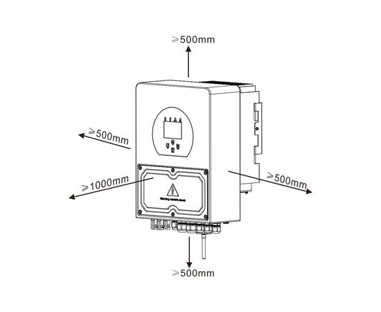 Солнечный инвертор Deye SUN-3.6K-SG03LP1-EU WiFi (SUN-3.6K-SG03LP1-EU), изображение 8 Солнечный инвертор Deye SUN-3.6K-SG03LP1-EU WiFi (SUN-3.6K-SG03LP1-EU), изображение 8