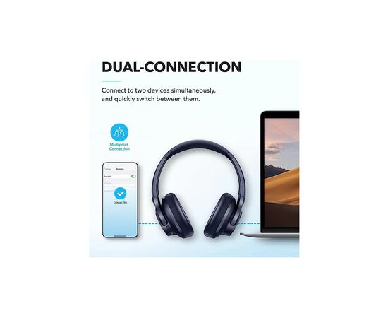 Наушники Anker SoundCore Q20i Blue (A3004G31), изображение 3 Наушники Anker SoundCore Q20i Blue (A3004G31), изображение 3