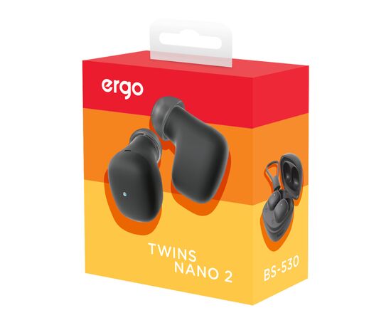 Наушники Ergo BS-530 Twins Nano 2 Black (BS-530K), изображение 3 Наушники Ergo BS-530 Twins Nano 2 Black (BS-530K), изображение 3