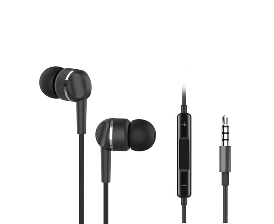 Наушники Ergo VM-701 3.5 мм Earphones Black (VM-701K)