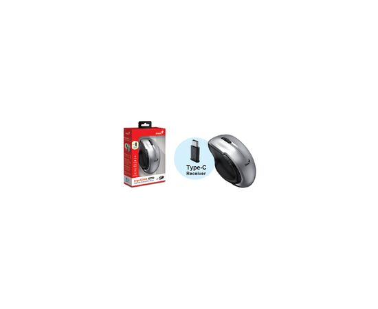Мишка Genius Ergo 8200S Wireless Silver (31030029404), зображення 6 Мишка Genius Ergo 8200S Wireless Silver (31030029404), зображення 6