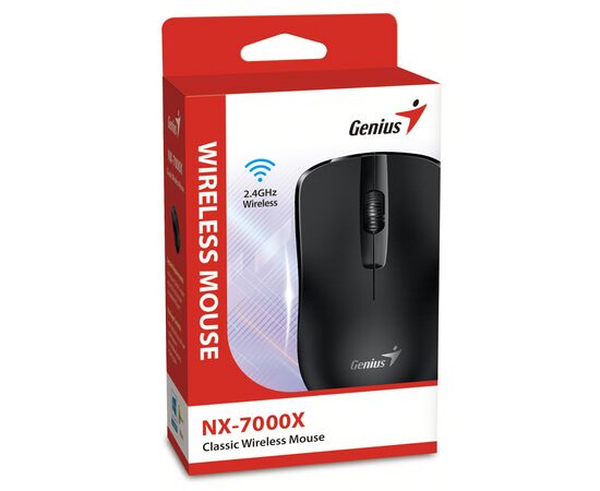 Мишка Genius NX-7000X Wireless Black (31030033400), зображення 2 Мишка Genius NX-7000X Wireless Black (31030033400), зображення 2