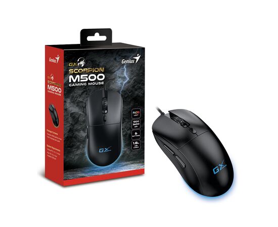 Мышка Genius Scorpion M500 USB Black (31040011400), изображение 4 Мышка Genius Scorpion M500 USB Black (31040011400), изображение 4