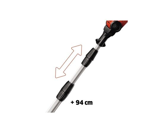 Цепная пила Einhell GE-LC 18 LI T-Solo телескопическая аккумуляторная (3410810), изображение 2