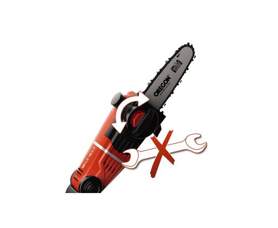 Цепная пила Einhell GE-LC 18 LI T-Solo телескопическая аккумуляторная (3410810), изображение 5