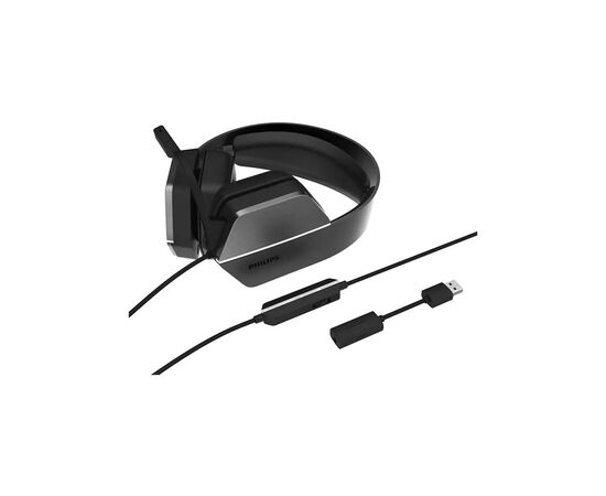 Наушники Philips Wired Gaming Headset 7.1 USB+ 3.5 мм (TAG4106BK/00), изображение 2 Наушники Philips Wired Gaming Headset 7.1 USB+ 3.5 мм (TAG4106BK/00), изображение 2