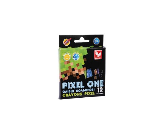 Карандаши цветные Школярик Crayons Pixel One 12 цветов (316121007-UA)
