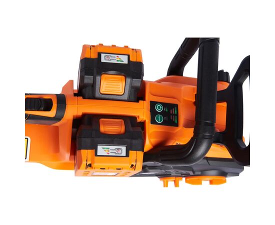 Цепная пила SEQUOIA 40 В (20В+20В), бесщет, шина Oregon 35 см, АКБ+ЗУ, 3,68 кг (SBC4014BSO-E2W), изображение 11 Цепная пила SEQUOIA 40 В (20В+20В), бесщет, шина Oregon 35 см, АКБ+ЗУ, 3,68 кг (SBC4014BSO-E2W), изображение 11