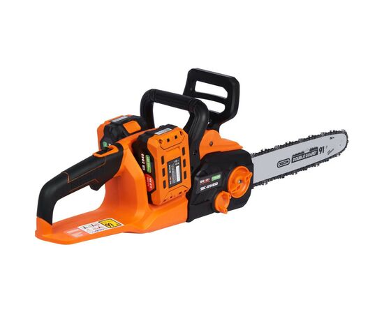 Цепная пила SEQUOIA 40 В (20В+20В), бесщет, шина Oregon 35 см, АКБ+ЗУ, 3,68 кг (SBC4014BSO-E2W), изображение 2 Цепная пила SEQUOIA 40 В (20В+20В), бесщет, шина Oregon 35 см, АКБ+ЗУ, 3,68 кг (SBC4014BSO-E2W), изображение 2