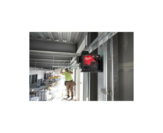 Лазерний нівелір Milwaukee M12 3PL-0C, кейс (без АКБ та ЗП) (4933478103), зображення 3 Лазерний нівелір Milwaukee M12 3PL-0C, кейс (без АКБ та ЗП) (4933478103), зображення 3