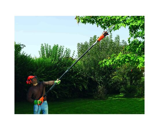 Кусторез Black&Decker высоторез с штангой, 0.8 кВт, длинна 244 см, длина шины 25 см (PS7525), изображение 3 Кусторез Black&Decker высоторез с штангой, 0.8 кВт, длинна 244 см, длина шины 25 см (PS7525), изображение 3
