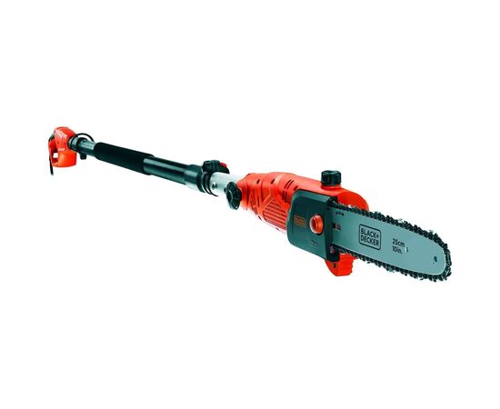Кущоріз Black&Decker висоторіз зі штангою, 0.8 кВт, довжина 244 см, довжина шини 25 см (PS7525)