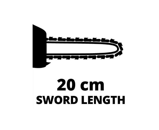 Цепная пила Einhell висоторіз GC-EC 7520 T, 750 Вт, шина 20 см, 178-257 см (4501240), изображение 11