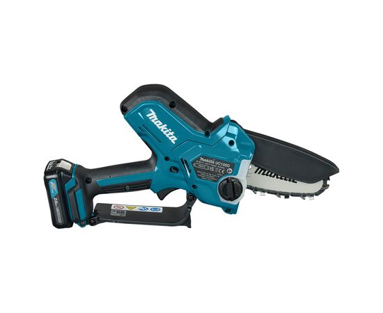 Цепная пила Makita CXT, 12V, 100мм, 2Ah (UC100DWA), изображение 3 Цепная пила Makita CXT, 12V, 100мм, 2Ah (UC100DWA), изображение 3