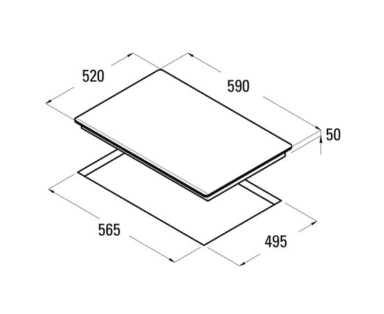 Варочна поверхня Cata Giga 600, сірий (08026609), зображення 2 Варочна поверхня Cata Giga 600, сірий (08026609), зображення 2