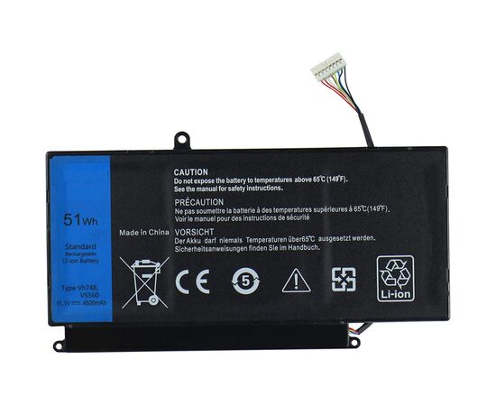 Аккумулятор для ноутбука Dell Vostro 5470 VH748, 51Wh (4600mAh), 3cell, 11.1V, Li-ion AlSoft (A47934)
