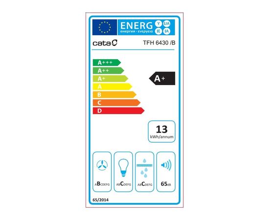 Вытяжка кухонная Cata TFH 6430 gbk, изображение 7 Вытяжка кухонная Cata TFH 6430 gbk, изображение 7