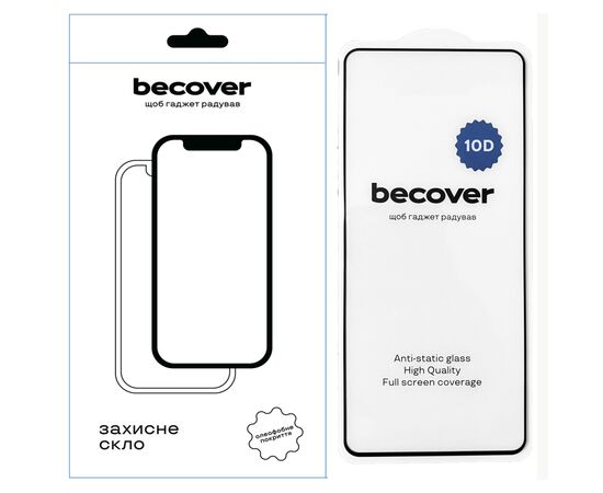 Стекло защитное BeCover Motorola Moto G14 10D Black (711821)