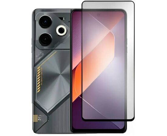 Стекло защитное BeCover Tecno POVA 6 (LI7) Black (711580), изображение 2 Стекло защитное BeCover Tecno POVA 6 (LI7) Black (711580), изображение 2