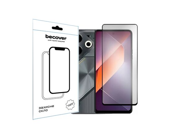 Скло захисне BeCover Tecno POVA 6 (LI7) Black (711580)