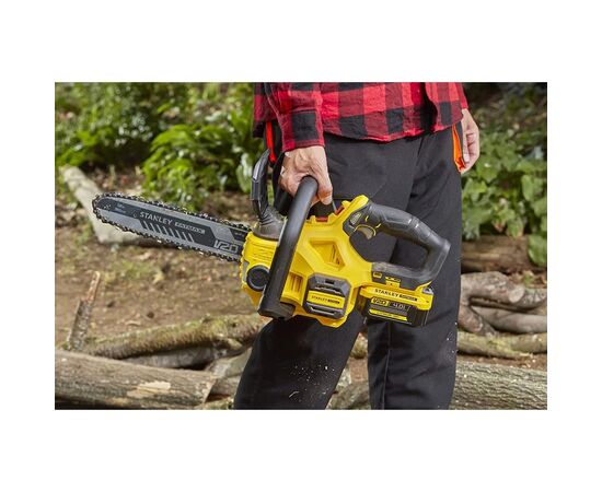 Ланцюгова пила Stanley FatMax, 20V, 4Ah, шина 30 см, ланцюг 3/8'' (SFMCCS630M1), зображення 6 Ланцюгова пила Stanley FatMax, 20V, 4Ah, шина 30 см, ланцюг 3/8'' (SFMCCS630M1), зображення 6