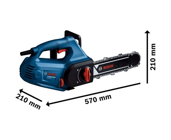Цепная пила Bosch Professional для газобетонных блоков GAC 250, 1200 Вт, 330 мм, 3/8 (0.601.2B6.020), изображение 10 Цепная пила Bosch Professional для газобетонных блоков GAC 250, 1200 Вт, 330 мм, 3/8 (0.601.2B6.020), изображение 10