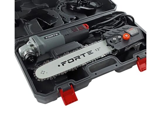 Ланцюгова пила Forte AGCS1001 2в1 пила/шліфмашина, 1000Вт, 125мм, 12" (108227), зображення 5 Ланцюгова пила Forte AGCS1001 2в1 пила/шліфмашина, 1000Вт, 125мм, 12" (108227), зображення 5