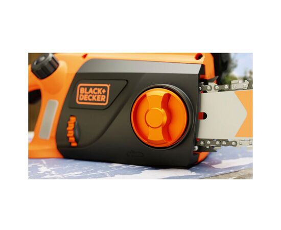 Цепная пила Black&Decker 2.0 кВт, шина 45 см, скорость 14,50 м/с, цепь 3/8' (BECS2245), изображение 10 Цепная пила Black&Decker 2.0 кВт, шина 45 см, скорость 14,50 м/с, цепь 3/8' (BECS2245), изображение 10