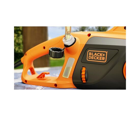 Цепная пила Black&Decker 2.0 кВт, шина 45 см, скорость 14,50 м/с, цепь 3/8' (BECS2245), изображение 7 Цепная пила Black&Decker 2.0 кВт, шина 45 см, скорость 14,50 м/с, цепь 3/8' (BECS2245), изображение 7