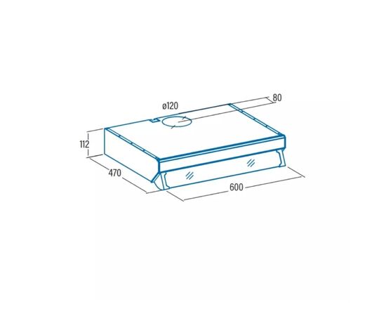 Витяжка кухонна Cata F 2060 wh, зображення 2 Витяжка кухонна Cata F 2060 wh, зображення 2