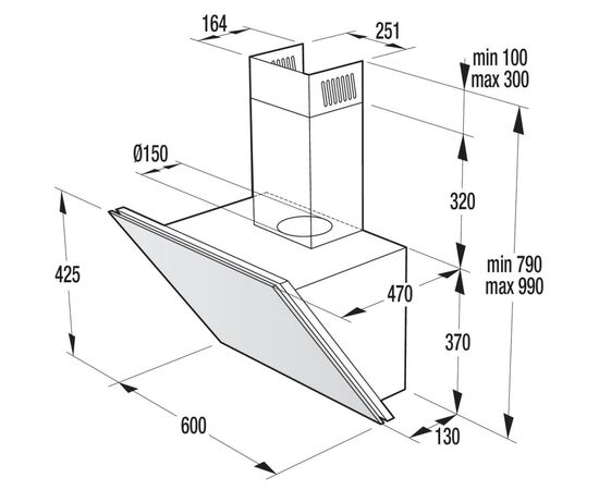 Вытяжка кухонная Gorenje WHI643B, изображение 9 Вытяжка кухонная Gorenje WHI643B, изображение 9