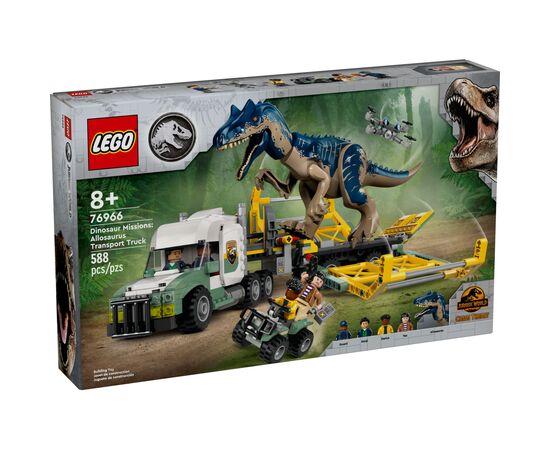 Конструктор LEGO Jurassic World Миссии динозавров: Грузовик для перевозки аллозавра (76966)