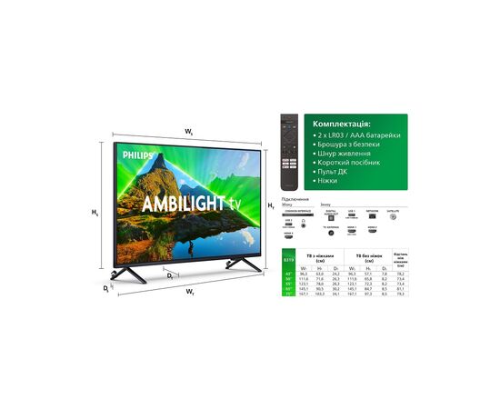 Телевізор Philips 75PUS8319/12, зображення 3 Телевізор Philips 75PUS8319/12, зображення 3