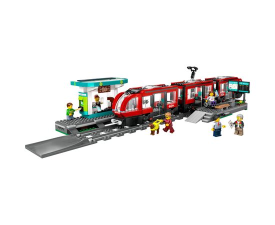 Конструктор LEGO City Трамвай и вокзал в центре города 811 деталей (60423), изображение 2 Конструктор LEGO City Трамвай и вокзал в центре города 811 деталей (60423), изображение 2