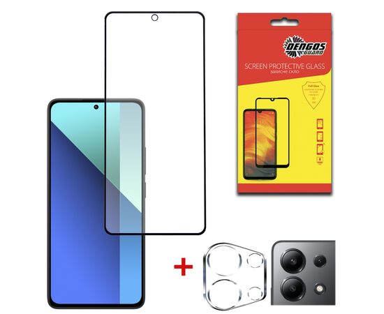 Скло захисне Dengos Xiaomi Redmi Note 13 4G + camera module glass (DG-TGSCP-01)