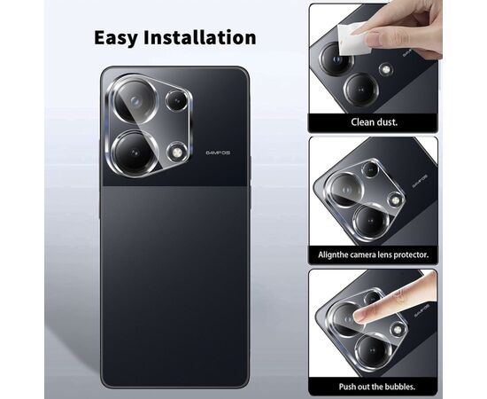 Стекло защитное Dengos Xiaomi Redmi Note 13 Pro 4G + camera module glass (DG-TGSCP-03), изображение 3 Стекло защитное Dengos Xiaomi Redmi Note 13 Pro 4G + camera module glass (DG-TGSCP-03), изображение 3