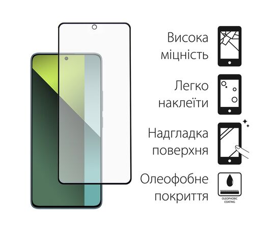 Стекло защитное Dengos Xiaomi Redmi Note 13 5G + camera module glass (DG-TGSCP-02), изображение 2 Стекло защитное Dengos Xiaomi Redmi Note 13 5G + camera module glass (DG-TGSCP-02), изображение 2