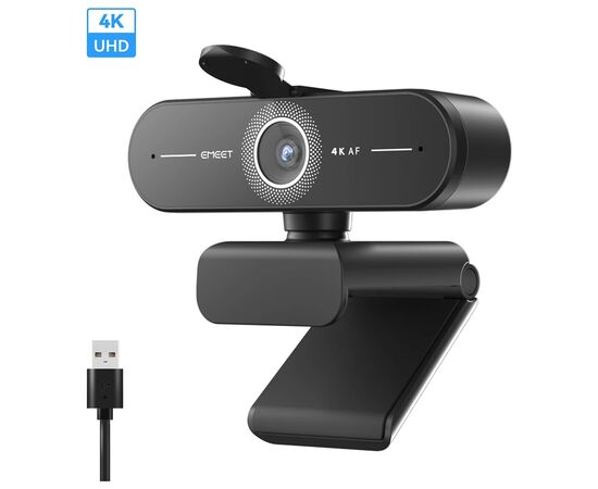 Веб-камера Emeet C60E 4K Black (eMeet-E3124), изображение 5 Веб-камера Emeet C60E 4K Black (eMeet-E3124), изображение 5