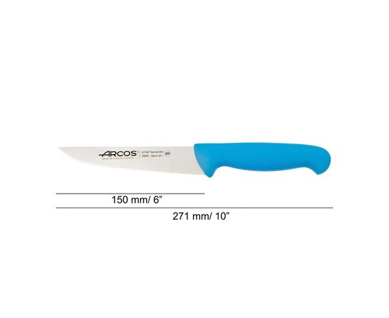 Кухонный нож Arcos серія "2900" 150 мм синій (290523), изображение 5 Кухонный нож Arcos серія "2900" 150 мм синій (290523), изображение 5