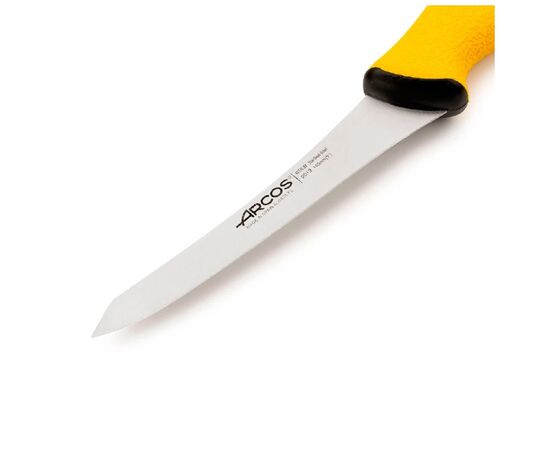 Кухонный нож Arcos Duo Pro обвалювальний 140 мм зі скошеним лезом напівжорсткий (201300), изображение 2 Кухонный нож Arcos Duo Pro обвалювальний 140 мм зі скошеним лезом напівжорсткий (201300), изображение 2