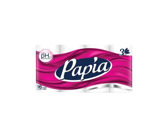 Туалетний папір Papia 3 шари 16 рулонів (8690536010042)