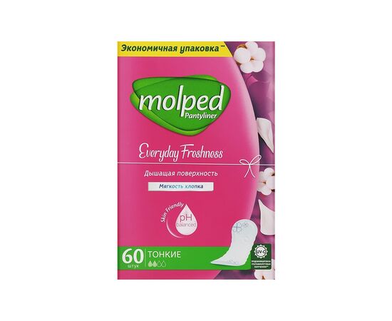 Ежедневные прокладки Molped Everyday Freshness 60 шт (8690536825929), изображение 2 Ежедневные прокладки Molped Everyday Freshness 60 шт (8690536825929), изображение 2