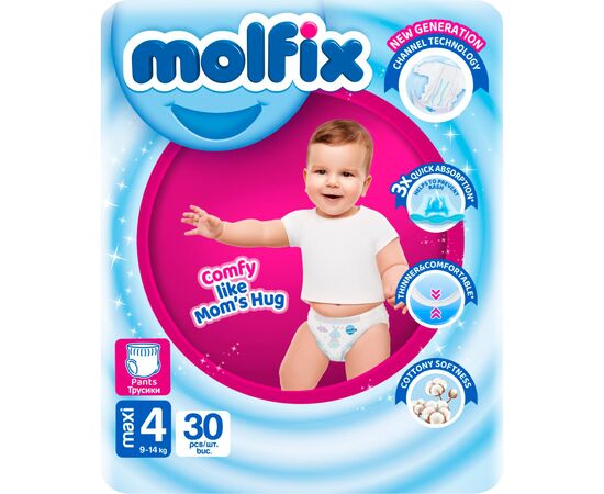Подгузники Molfix Трусики 4 maxi 9-14 кг 30 шт (8690536842629)